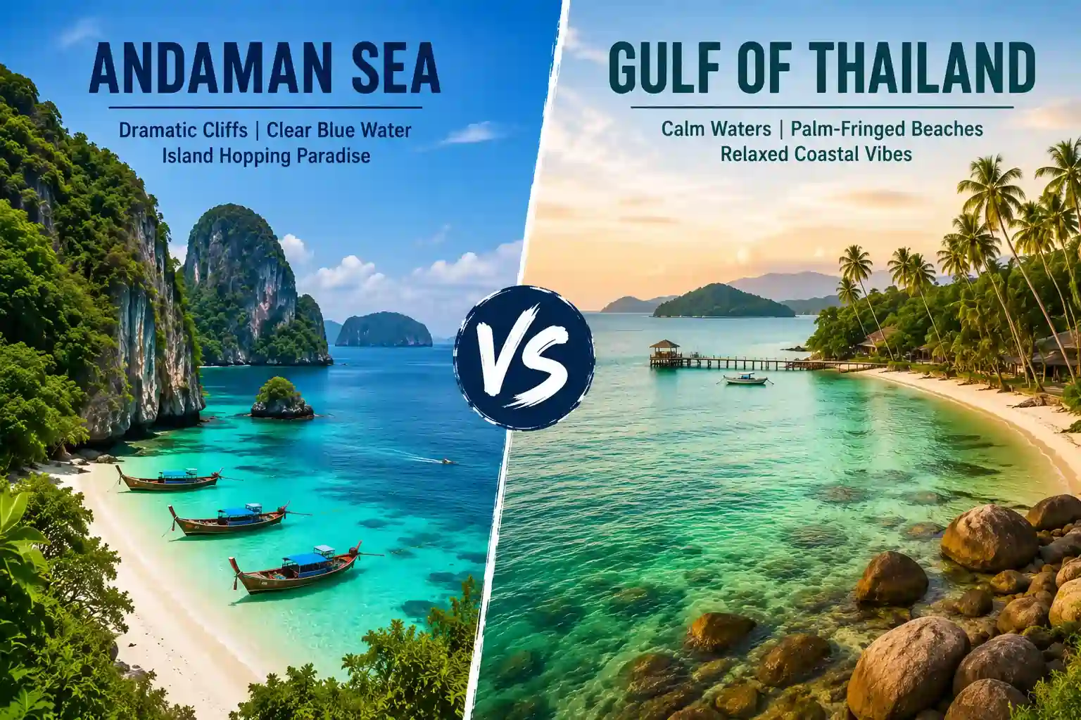 Andaman Sea vs Gulf of Thailand