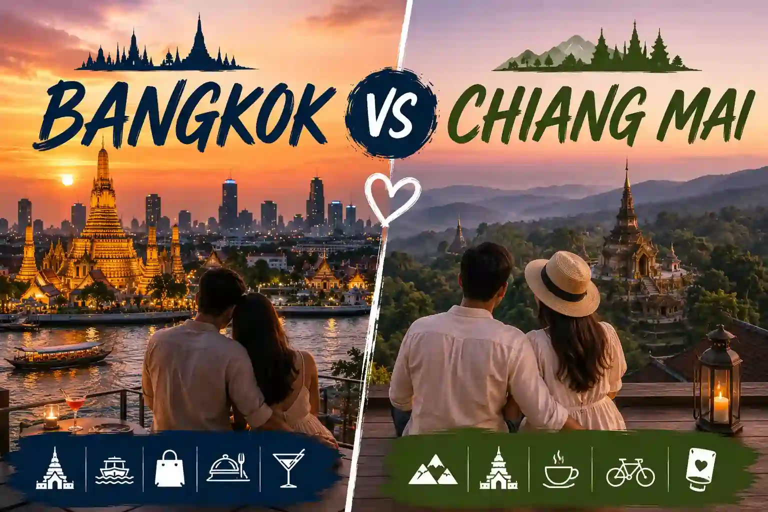 Bangkok vs Chiang Mai for Couples