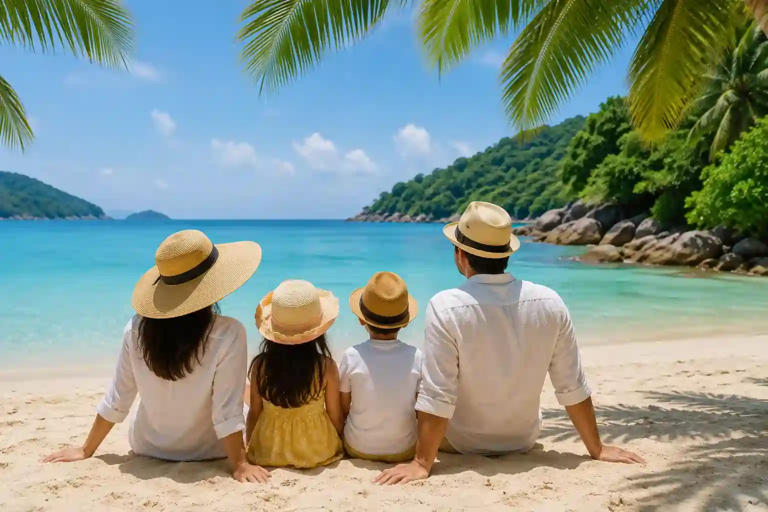 Family beach in Phuket