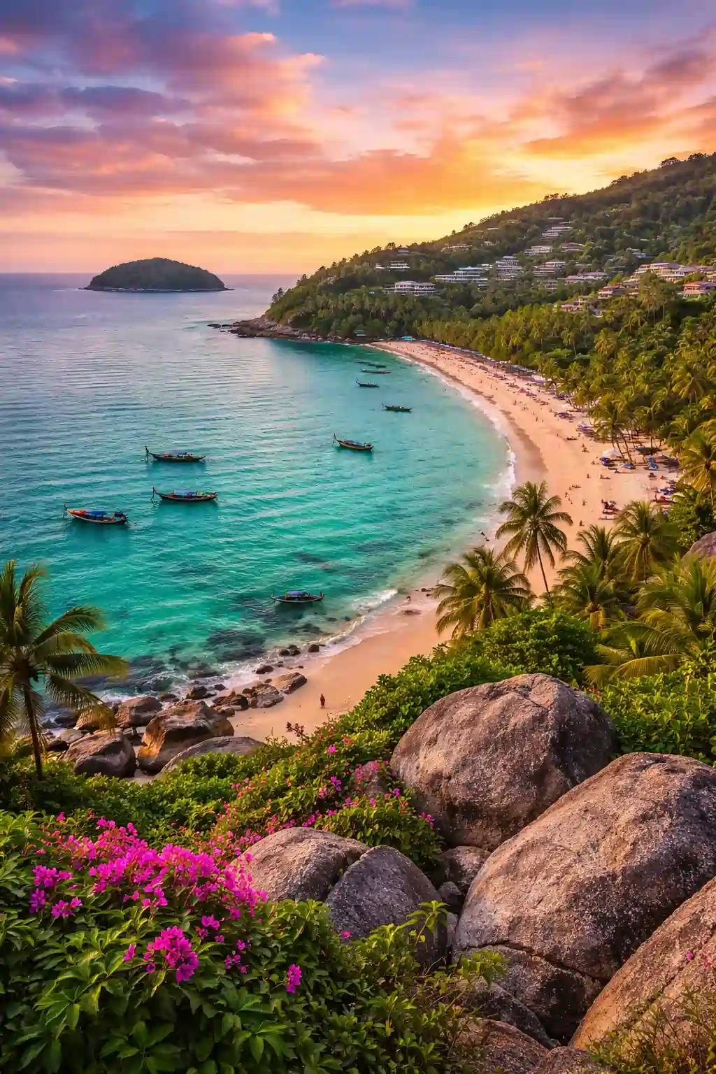 sunset phuket beach