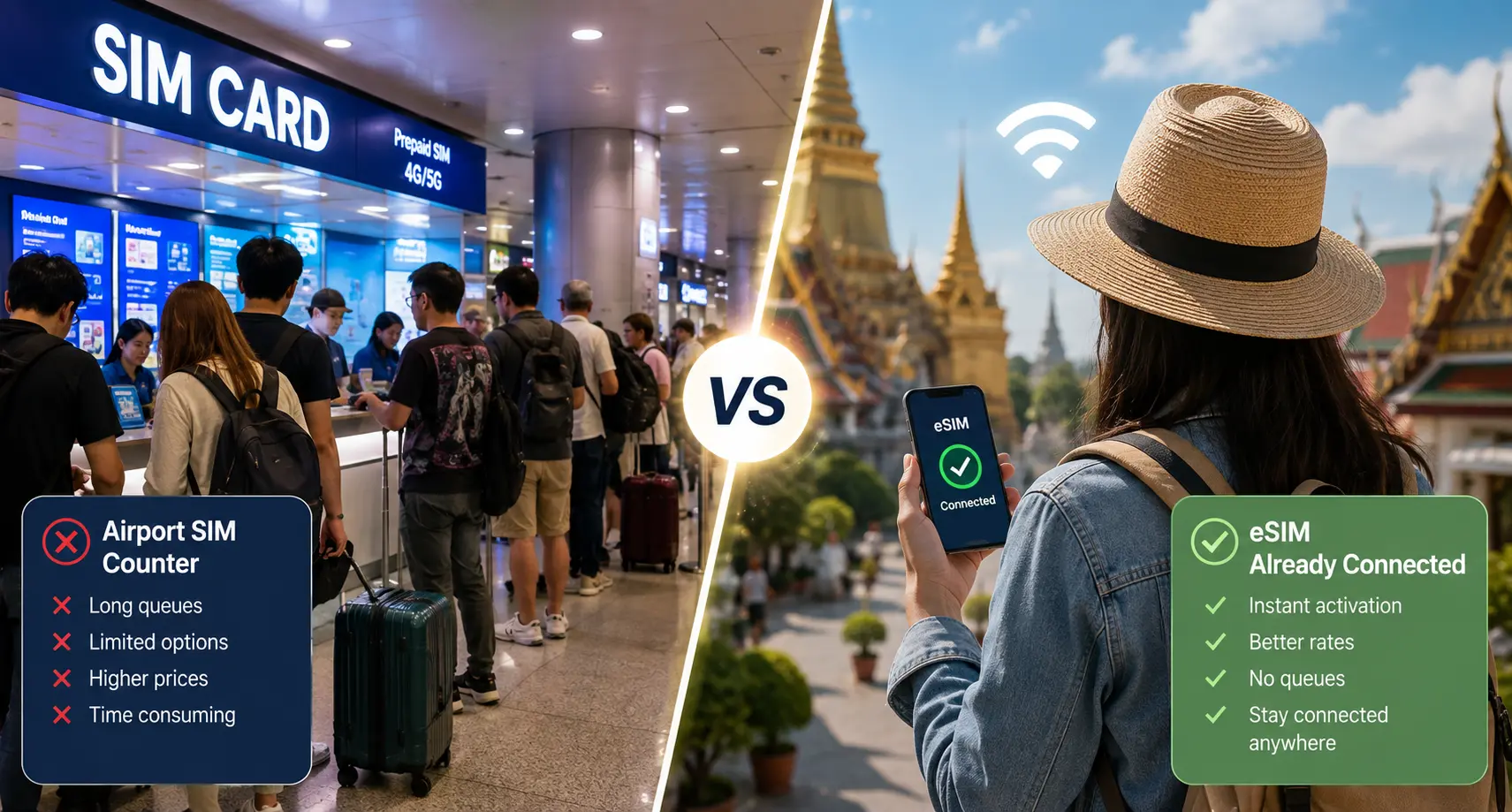 Thailand eSIM vs Airport SIM